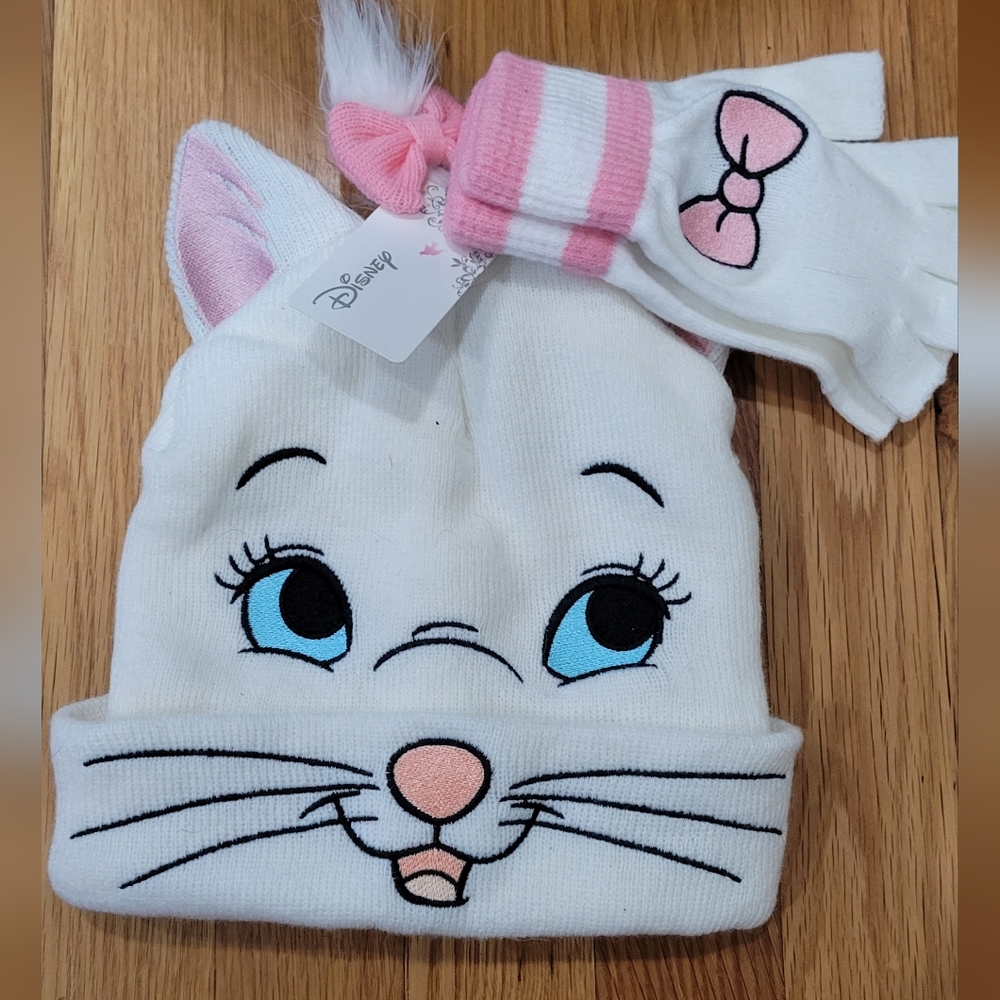 Marie from Aristocats Hat and Gloves